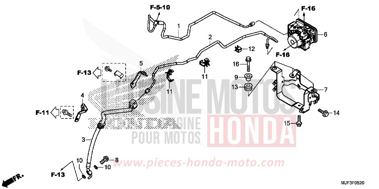 ABS MODULATOR for CTX700 ABS DARKNESS BLACK METALLIC (NH463) from 2014